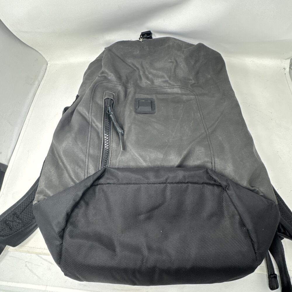Nixon Oragami Backpack Rucksack Military Black/ Charcoal Grey Waxed Canvas